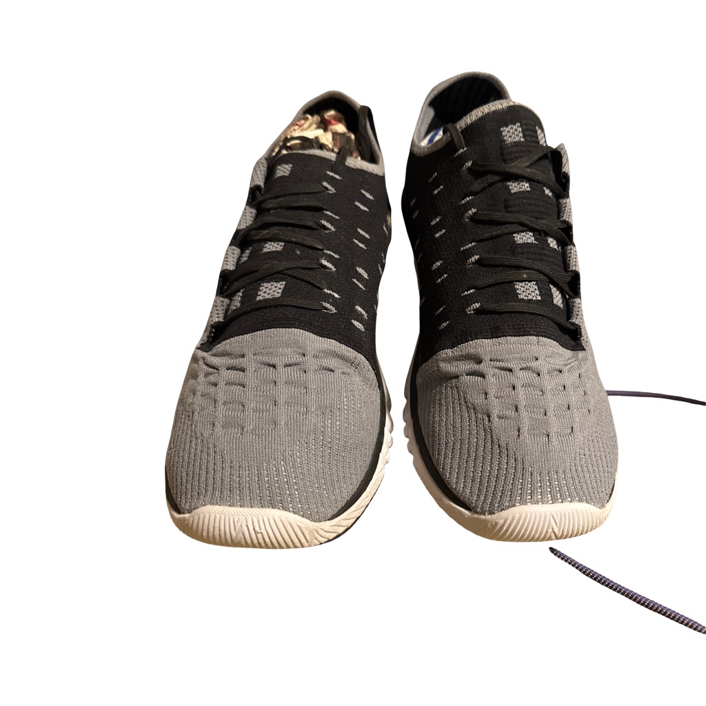 Under Armour Grey And Black Knit Sneakers - Men's